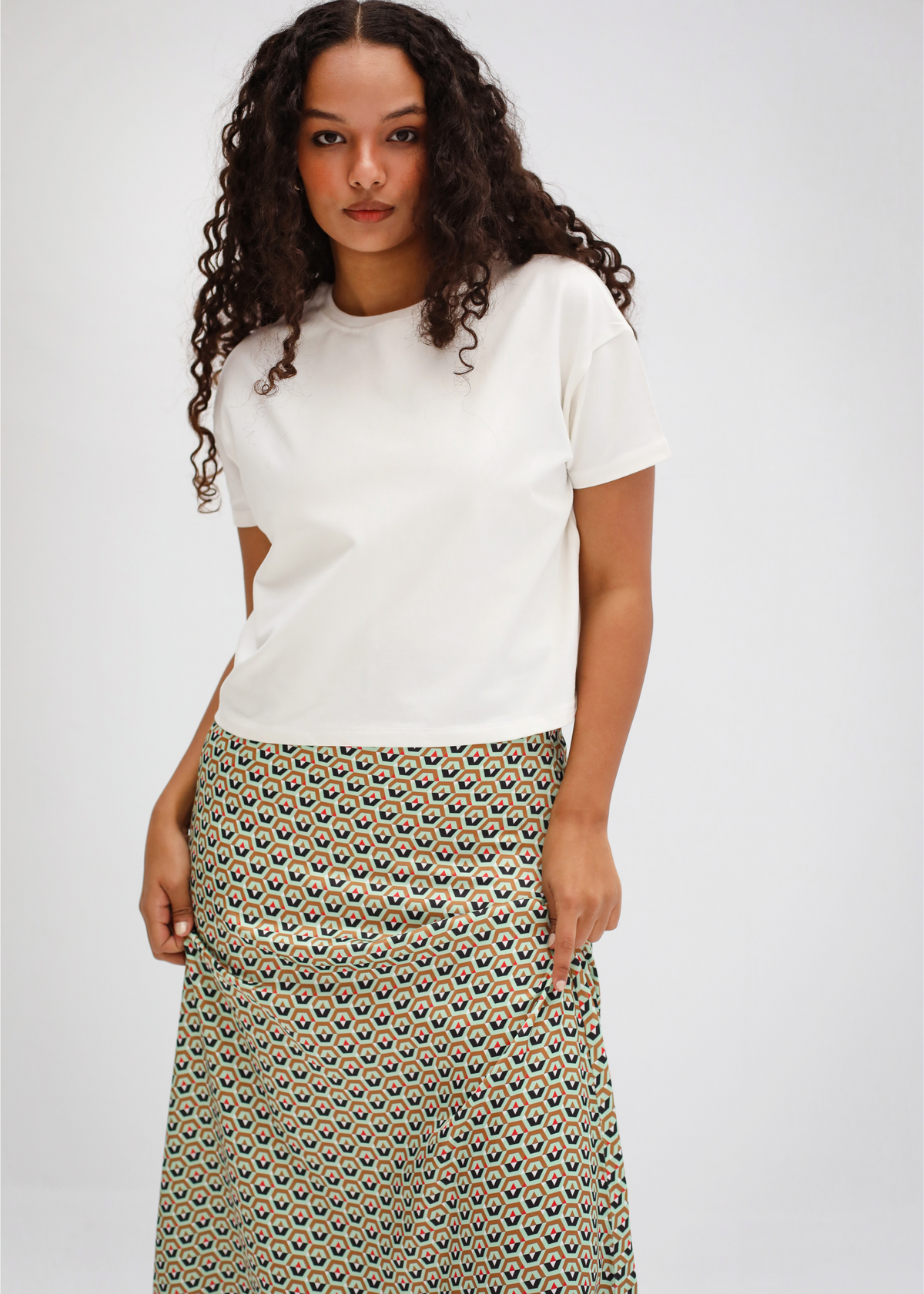 Geometric skirt