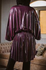 Burgundy Cape Dress