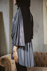 Light Silver Cape Dress